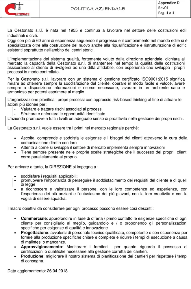 Certificato